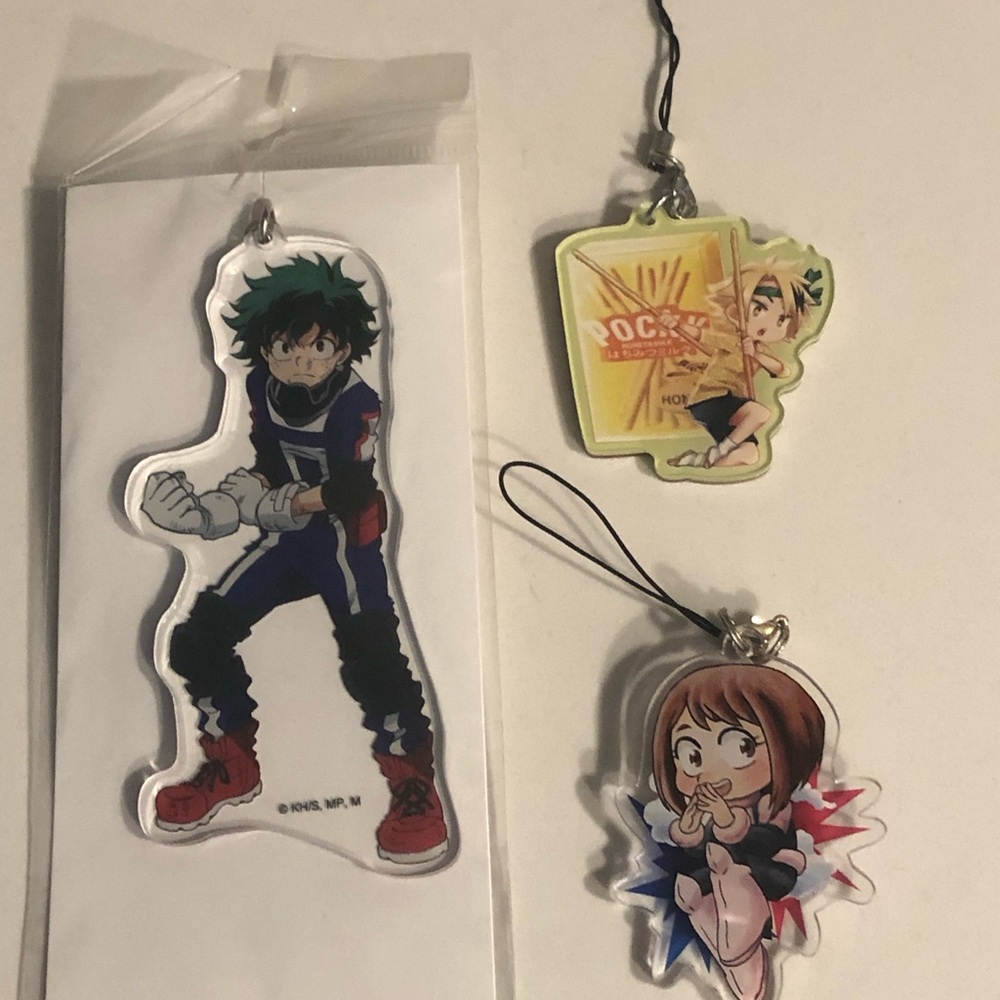 My Hero Academia Anime Character Keychain Set